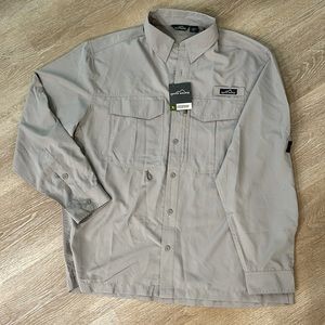 Eddie Bauer Button Up LS Vented Fishing Shirt